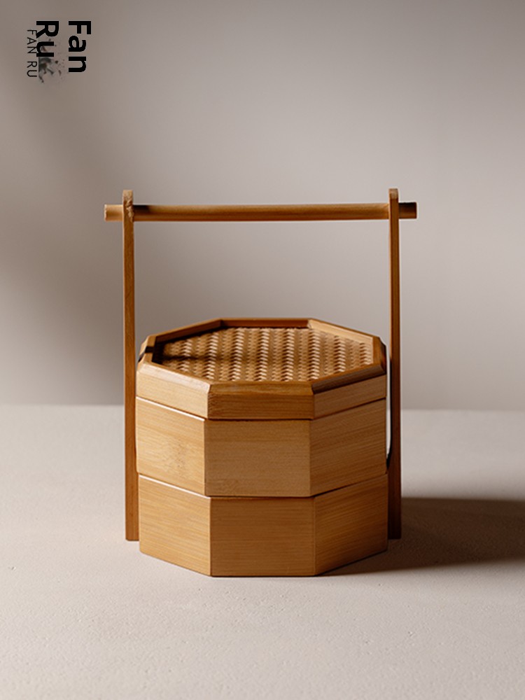 Food Snacks Corner - Scatola portaoggetti portatile a doppio strato