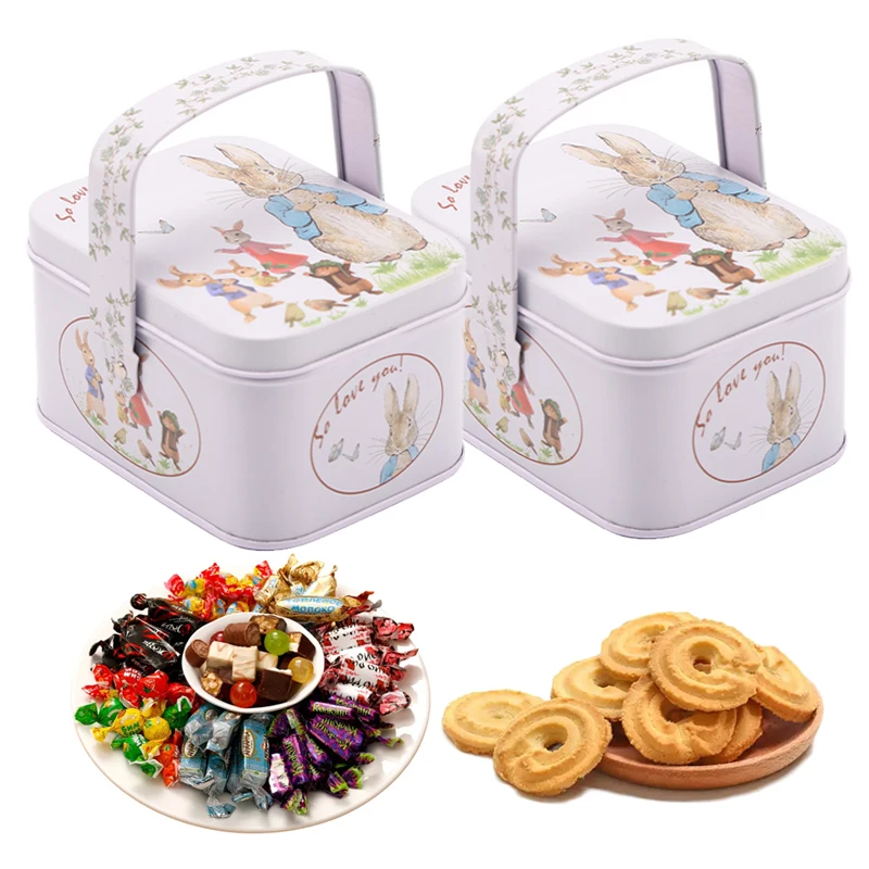 Food Snacks For Baby Shower - Barattolo di biscotti vintage coniglietto con