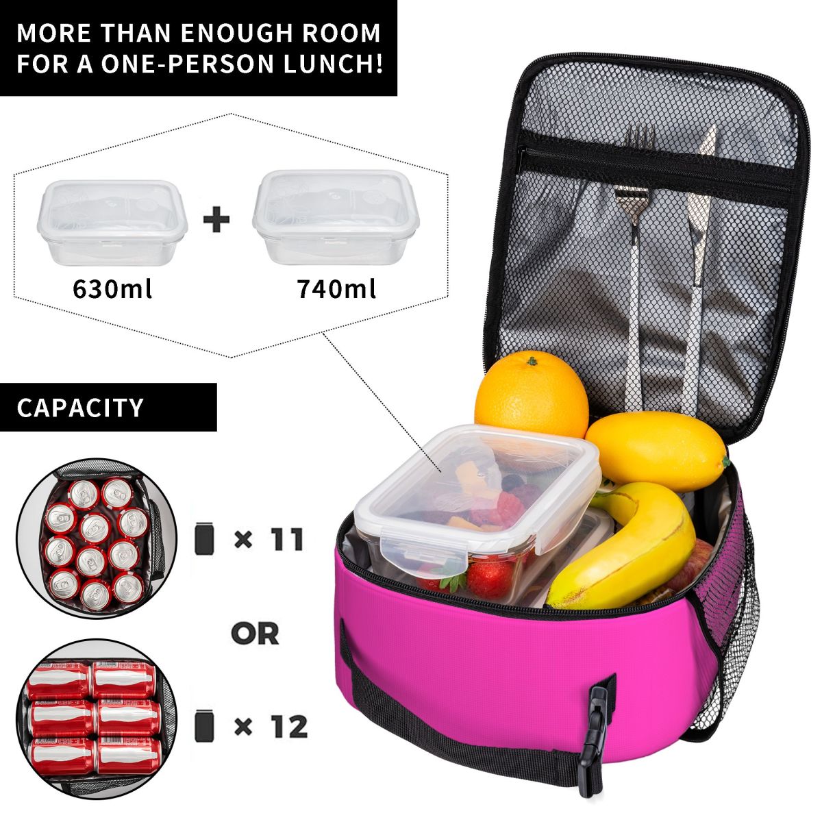 Borsa Termica Rosa Neon Panton - Homemade Food Snacks recensione e prezzo